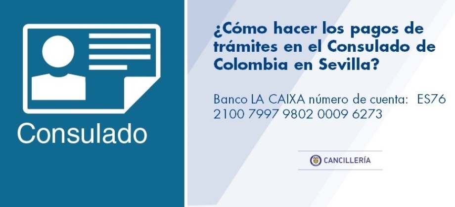 ¿Cómo hacer los pagos de trámites en el Consulado de Colombia en Sevilla?