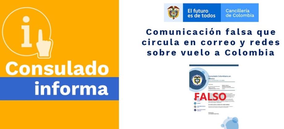 Comunicación falsa que circula en correo y redes sobre vuelo 