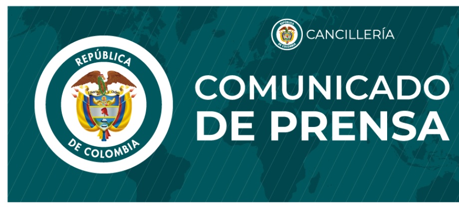 Comunicado de prensa del Ministerio de Relaciones Exteriores