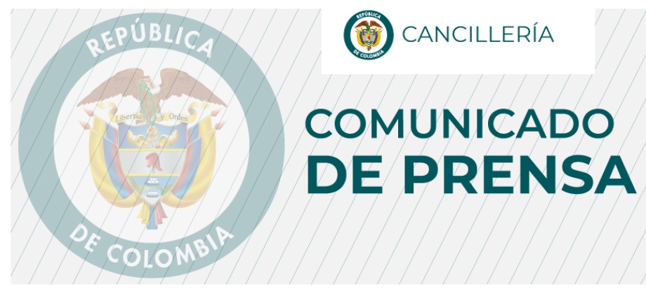 Comunicado de prensa del Ministerio de Relaciones Exteriores