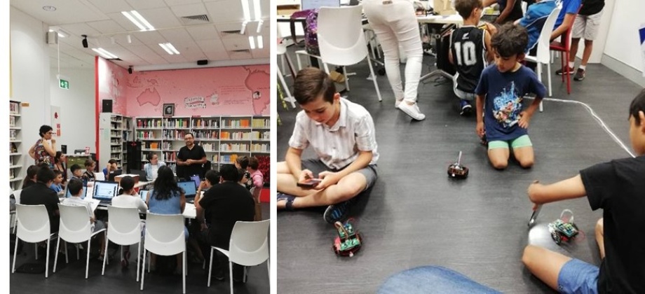 Con éxito el primer taller de Robótica del 2019 organizado por el Consulado de Colombia