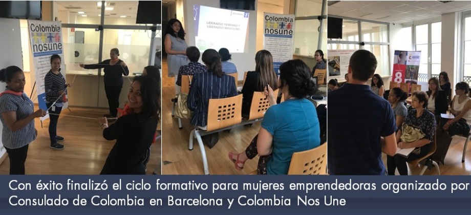 Con éxito finalizó el ciclo formativo para mujeres emprendedoras organizado por el  Consulado de Colombia y Colombia Nos Une