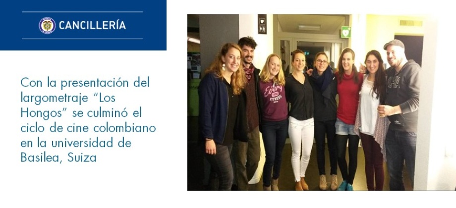 Con la presentación del largometraje “Los Hongos” se culminó el ciclo de cine colombiano en la universidad de Basilea