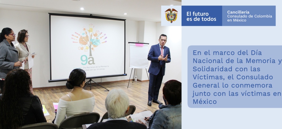 Consulado  en México conmemoró el Día Nacional de la Memoria y Solidaridad con las Víctimas