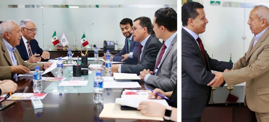 Cónsul de Colombia en México sostuvo una reunión con el Comisionado del Órgano Administrativo Desconcentrado de Prevención 