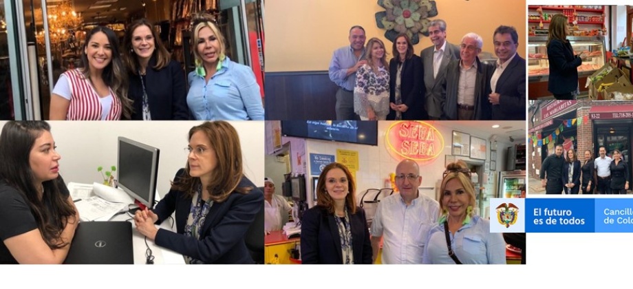 Cónsul General en Nueva York dialogó con empresarios colombianos que hacen parte del sector comercial en Jackson Heights
