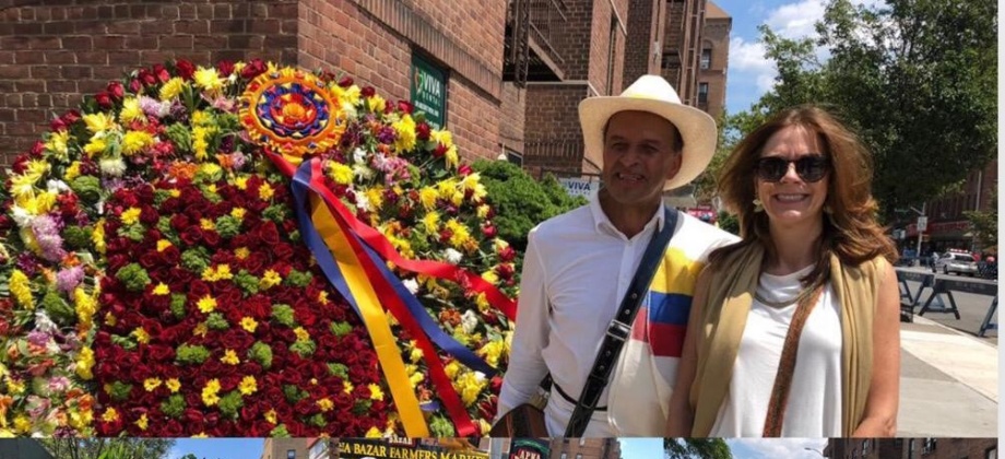 La Cónsul General Susana Berenguer acompañó a la comunidad colombiana en actividades que organizaron con ocasión de la Independencia del país