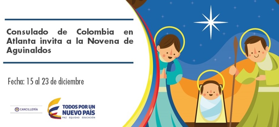 Consulado de Colombia en Atlanta invita a la Novena de Aguinaldos 