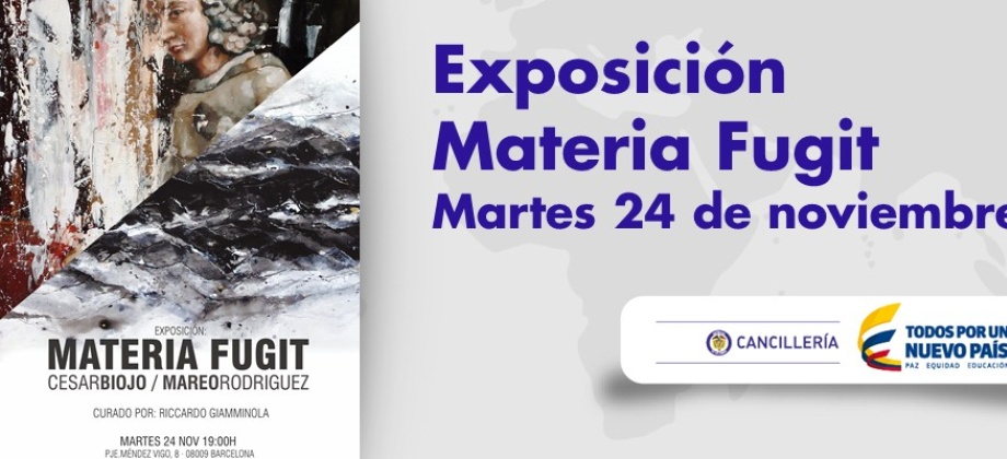 Consulado de Colombia en Barcelona invita a la exposición de los artistas colombianos César Biojo y Mareo Rodríguez el 24 de noviembre