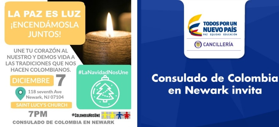 Consulado de Colombia en Newark invita a celebrar el Día de las Velitas