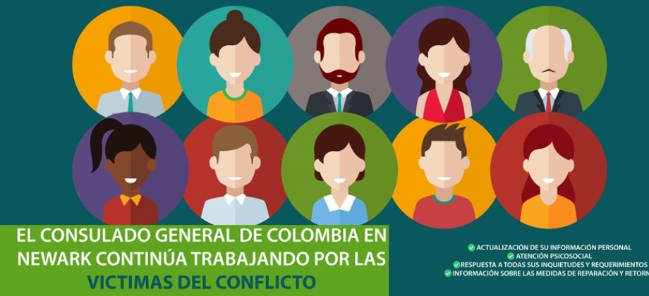 Consulado de Colombia en Newark realiza un encuentro para las víctimas del conflicto armado en Colombia el martes 11 de diciembre