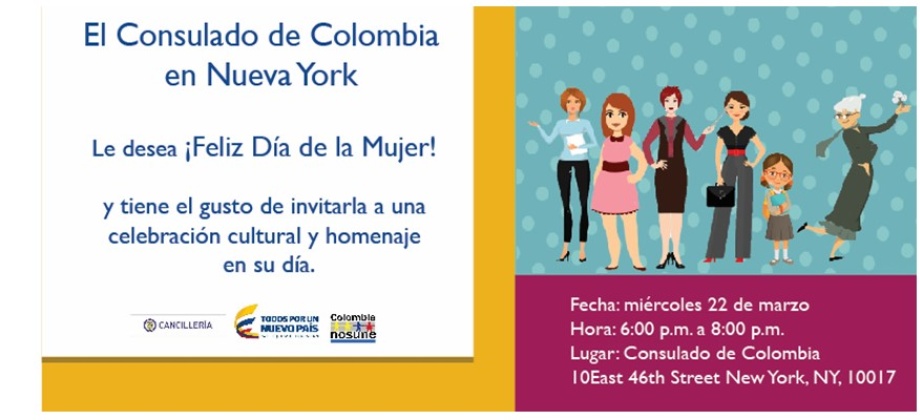 Consulado de Colombia en Nueva York celebra el día de la mujer 