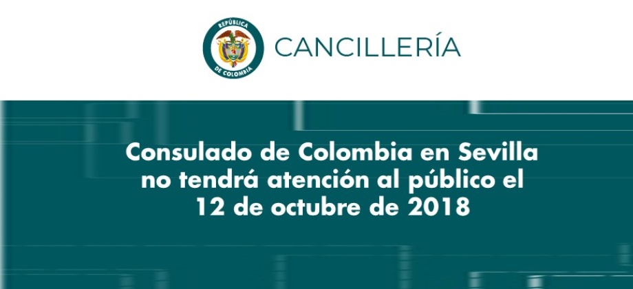 El Consulado de Colombia no tendrá atención al público el 12 de octubre 
