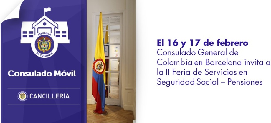 Consulado en Barcelona invita a la II Feria de Servicios en Seguridad Social – Pensiones