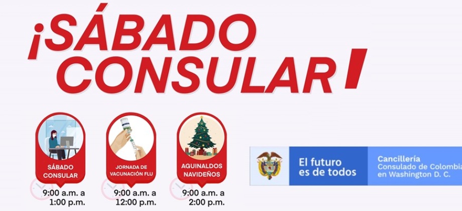 Consulado General de Colombia en Washington publica las actividades organizadas para el 12 de diciembre de 2020