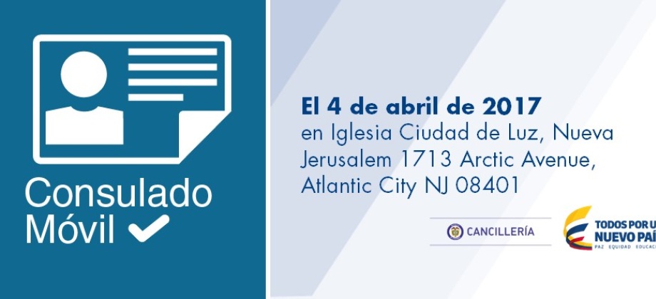 Consulado Móvil en Atlantic City el 4 de abril 