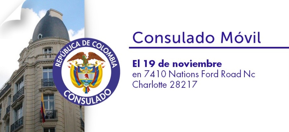 Consulado Móvil en Charlotte el 19 de noviembre