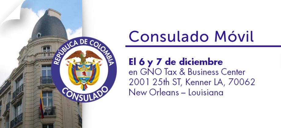 Consulado Móvil en la ciudad de New Orleans – Louisiana 