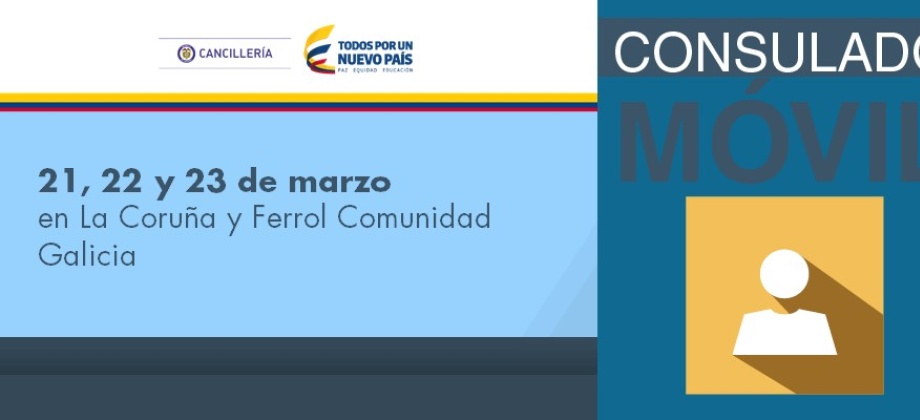 Consulado Móvil en La Coruña este 2017