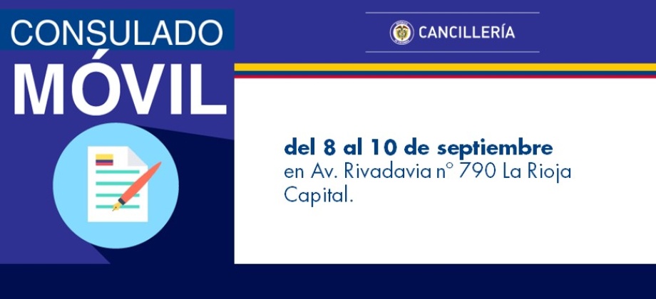 Consulado Móvil en La Rioja del 8 al 10 de septiembre de 2017