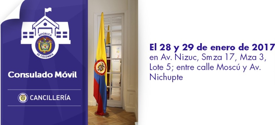 Consulado Móvil en Quintana Roo (México) del 28 al 29 de enero 