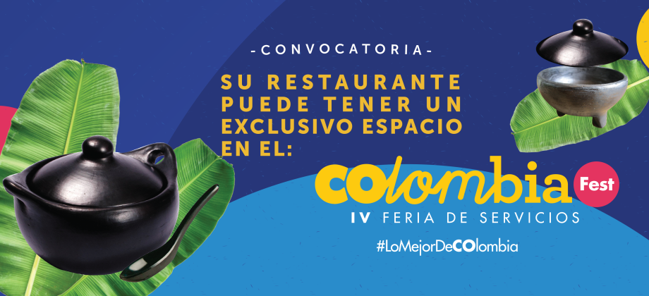 Su restaurante puede tener un exclusivo espacio en el Colombia Fest –IV Feria de Servicios