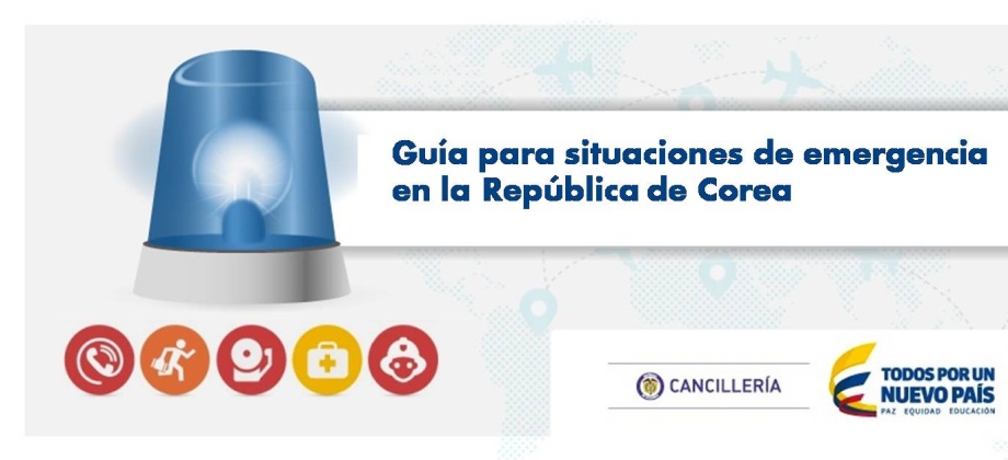 Guía para situaciones de emergencia en la República de Corea