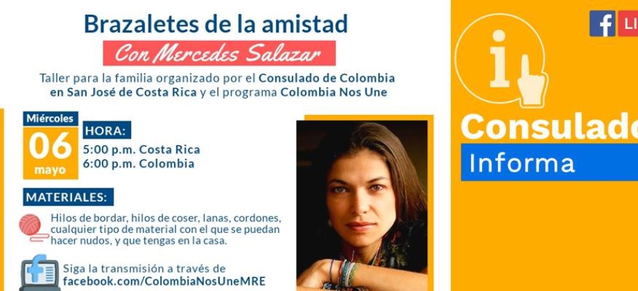 Taller: Brazaletes de amistad en familia, con Mercedes Salazar