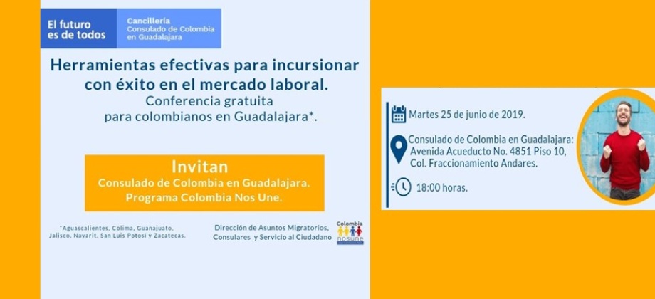 Cuáles habilidades son necesarias para conseguir un empleo exitoso, taller que se realizará en el Consulado de Colombia 