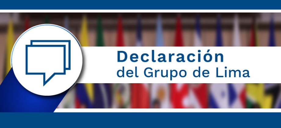 Declaración del Grupo de Lima - Enero 23 -19
