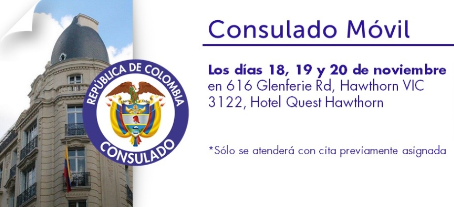 Del 18 al 20 de noviembre se realizará el Consulado Móvil
