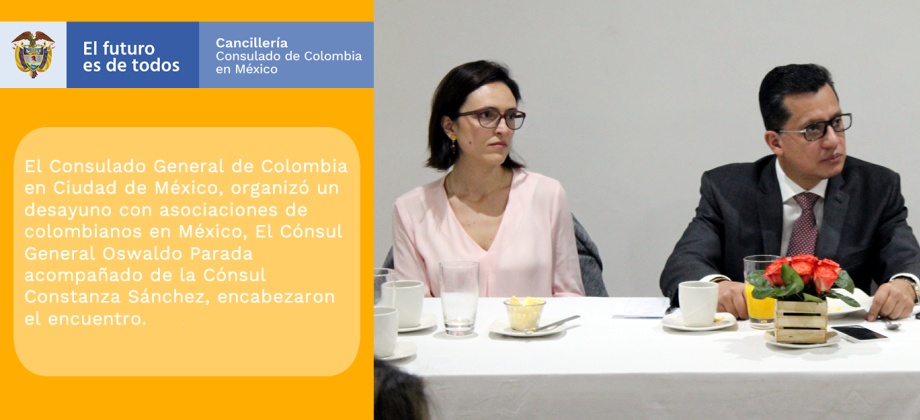 Cónsul de Colombia dialogó con representantes de algunas asociaciones de colombianos 