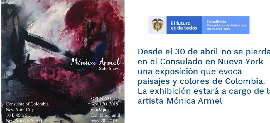 Desde el 30 de abril no se pierda en el Consulado en Nueva York una exposición que evoca paisajes y colores de Colombia