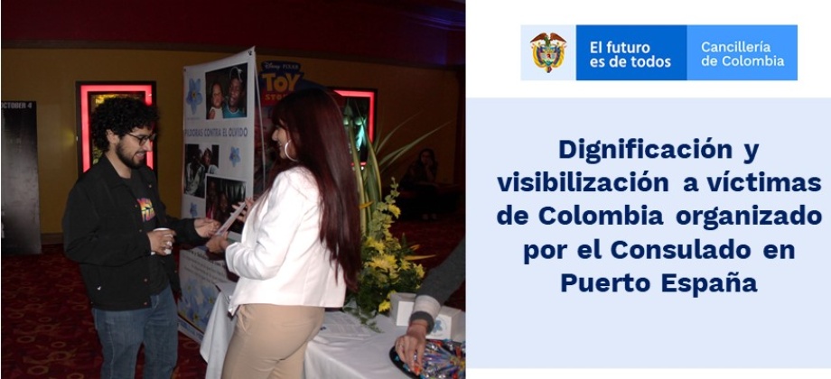 Dignificación y visibilización a víctimas de Colombia organizado por el Consulado de Colombia en Puerto España 