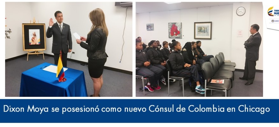 Dixon Moya se posesionó como Cónsul de Colombia en Chicago 