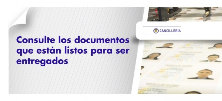 Consulte los documentos que están listos para ser entregados
