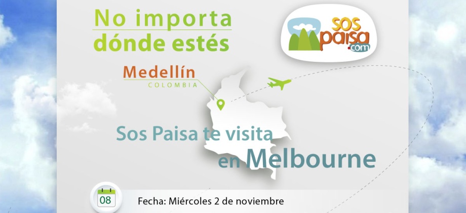 La Agencia de Cooperación Internacional y de Inversiones de Medellín (ACI) lo invitan al evento Sos Paisa en las ciudades de Melbourne y Sídney