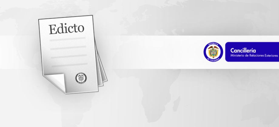 Edicto matrimonial del 25 de septiembre de 2015