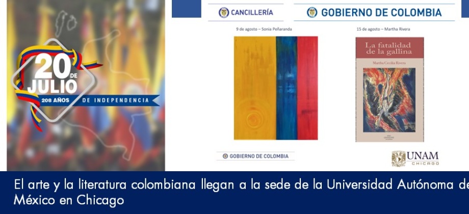 Arte y la literatura colombiana llegan a la sede de la Universidad Autónoma de México en Chicago