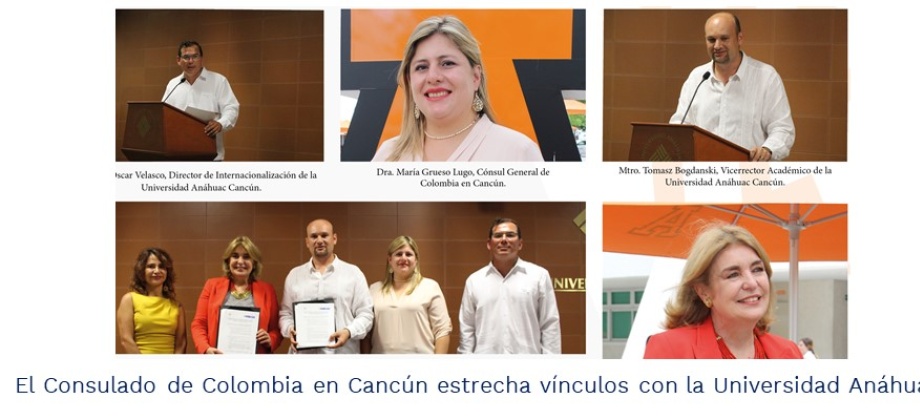 El Consulado de Colombia en Cancún estrecha vínculos con Universidad Anáhuac 