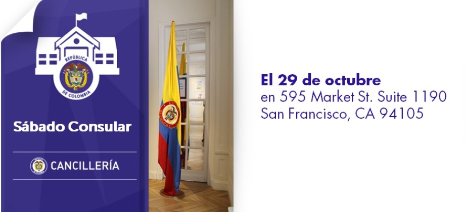 El Consulado de Colombia en San Francisco realizará un Sábado Consular