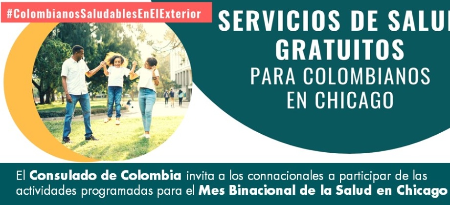 El Consulado de Colombia invita a los connacionales a participar de las actividades programadas para el Mes Binacional de la Salud 