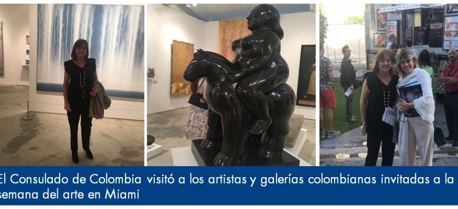El Consulado de Colombia visitó a los artistas y galerías colombianas invitadas a la semana del arte en Miami