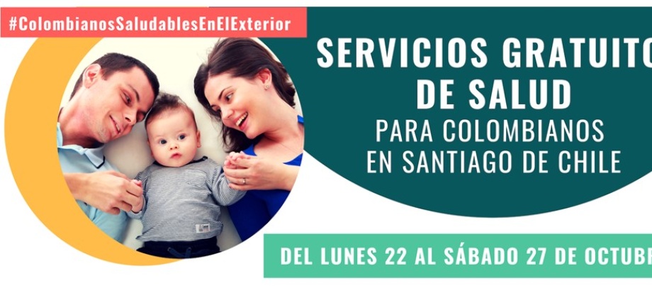 El Consulado de Colombianos en Santiago de Chile invita a los connacionales a participar en la Semana de la Salud