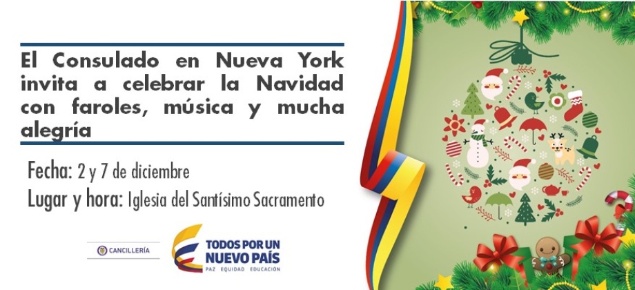El Consulado en Nueva York invita a celebrar la Navidad con faroles y música