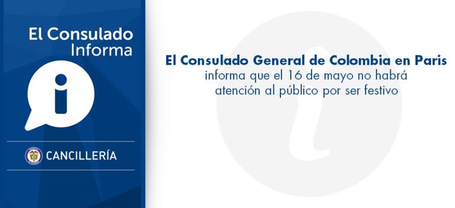 El Consulado General de Colombia en Paris