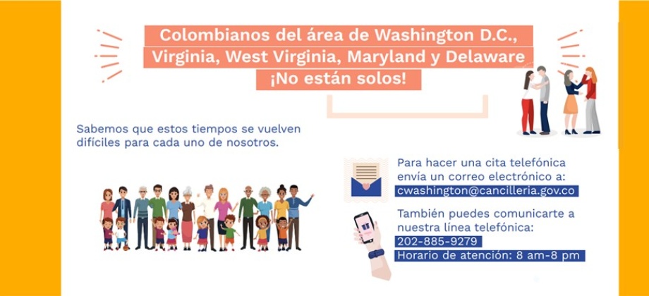 El Consulado General de Colombia en Washington acompaña a los connacionales en el exterior 