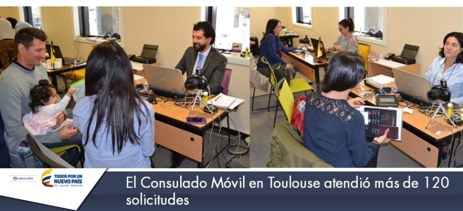 El Consulado Móvil en Toulouse atendió más de 120 personas