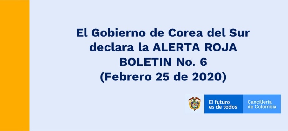 El Gobierno de Corea del Sur declara la ALERTA ROJA