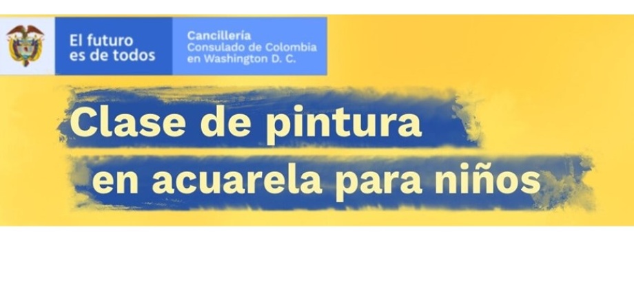 El sábado 21 de noviembre se realizará la Clase de pintura en acuarela para niños organizado por el Consulado de Colombia